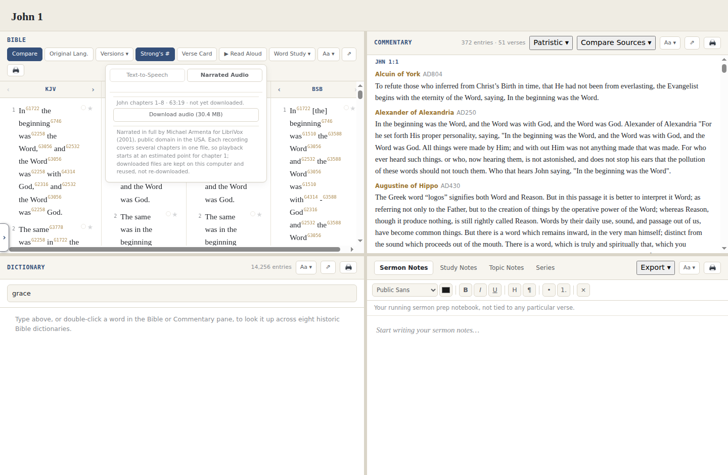 Vellum's Narrated Audio download option, so a chapter's human narration works offline after one download